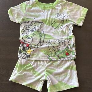 Disney Green Pajama Sets with Toy Story Design